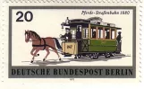 Briefmarke: Berlin Pferdestraßenbahnwagen 247 (1971)
