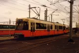 Brüssel De Kusttram mit Gelenkwagen 6113 nahe bei Oostende Station (1982)