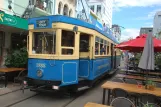 Christchurch Tramway Linie mit Triebwagen 1888 auf New Regent Square (2023)