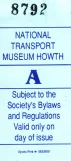 Eintrittskarte für National Transport Museum of Ireland (NTMI) (2006)
