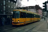 Essen Straßenbahnlinie 101 mit Gelenkwagen 1156 am Helenenstraße (2004)