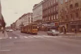 Kopenhagen Straßenbahnlinie 5 mit Triebwagen 575 auf Frederiksborggade (1972)