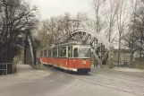 Postkarte: Berlin Straßenbahnlinie 68 mit Triebwagen 218 037-5 auf Grünauer Brücke, Teltowkanal (1993)