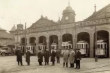 Postkarte: Heidelberg Triebwagen 83 das Depot Betriebshof (1928)