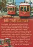 Postkarte: New Orleans Linie 47 Canal Streetcar mit Triebwagen 2006 auf Canal street (2010)