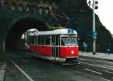 Postkarte: Prag Triebwagen 5002 vor Vyšehradského tunelu (2005)