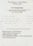 Rechnung für Transports en Commun Lyonnais (TCL) (2018)
