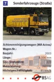 Spielkarte: Bremen Schienenreinigungswagen (MB Actros) (2006)