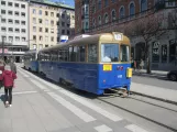 Stockholm Djurgårdslinjen 7N mit Beiwagen 618 am Norrmalmstorg (2019)