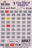 Tageskarte für Manx Electric Railway Society (MERS), die Vorderseite (2006)