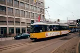 Ulm Straßenbahnlinie 1 mit Gelenkwagen 2 auf Olgastraße (1998)