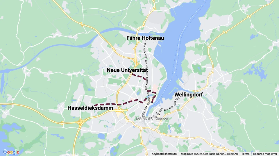 Kieler Verkehr (KVAG) Linienkarte