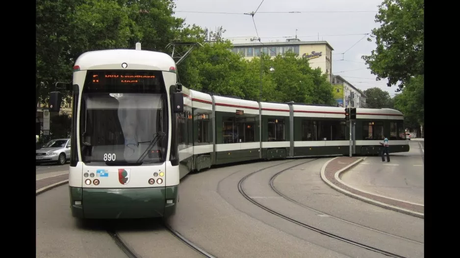 Straßenbahn Augsburg - Linien 2, 13 und 64 - HD