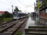 Aarhus Stadtbahn Linie L2 mit Niederflurgelenkwagen 1101-1201 am Tranbjerg (2022)