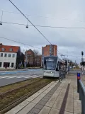 Aarhus Stadtbahn Linie L2 mit Niederflurgelenkwagen 1106-1206 auf Nørreport (2023)