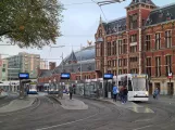 Amsterdam Straßenbahnlinie 2 am Bahnhof Centraal (2021)