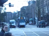 Amsterdam Straßenbahnlinie 24 mit Gelenkwagen 838 auf Van Baerlestraat (2009)