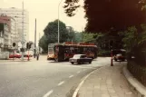 Antwerpen Straßenbahnlinie 2 mit Triebwagen 2067 auf Mechelsesteenweg (1981)