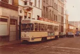 Archivfoto: Antwerpen Straßenbahnlinie 11 mit Triebwagen 2082 auf Provinciestraat (1978)