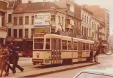 Archivfoto: Antwerpen Straßenbahnlinie 12 mit Triebwagen 2012 auf Gemeentetestraat (1978)