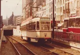 Archivfoto: Antwerpen Straßenbahnlinie 15 mit Triebwagen 2102 auf DeKeyserlei (1978)