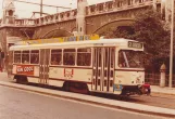 Archivfoto: Antwerpen Straßenbahnlinie 2 mit Triebwagen 2133 auf Pelikaanstraat (1978)