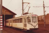 Archivfoto: Brüssel Triebwagen 9020 am Depot Knokke (1978)