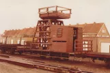Archivfoto: Brüssel Turmwagen 3632 am Depot Knokke (1978)