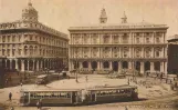 Archivfoto: Genua auf Piazza De Ferrari (1920)