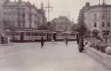 Archivfoto: Hamburg Straßenbahnlinie 18 auf Poststraße (1928)