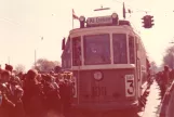 Archivfoto: Kopenhagen Triebwagen 100 auf Husum Frederikssundsvej (1972)