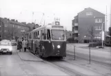 Archivfoto: Malmö Straßenbahnlinie 4 mit Triebwagen 74 auf Linnégaten (1973)
