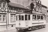 Archivfoto: Mühlhausen/Thüringen Unterstadtlinie mit Triebwagen 53 auf Wanfrieder Straße (1959)