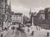 Archivfoto: München Straßenbahnlinie 18 auf Marienplatz (1923)