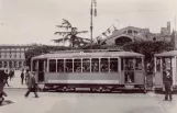 Archivfoto: Rom Straßenbahnlinie 2 mit Triebwagen 727 auf Piazza dei Cinquecento (1928)