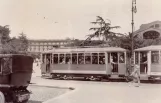 Archivfoto: Rom Straßenbahnlinie 2 mit Triebwagen 921 auf Piazza dei Cinquecento (1928)