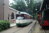 Arnhem Museumslinie Tram mit Gelenkwagen 631 am Dorp Remise (2014)