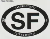 Aufkleber: Peel & Stick Decal San Francisco
 (2013)