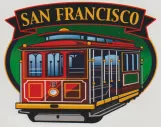 Aufkleber: San Francisco Kabelstraßenbahn 19 (2013)