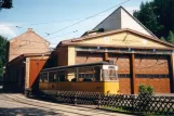 Bad Schandau Beiwagen 22 vor Depot Kirnitzschtalbahn (1996)