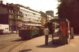 Basel Beiwagen 1045 auf Aeschenplatz (1982)