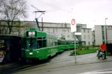 Basel Straßenbahnlinie 3 mit Triebwagen 499 am Burgfelderhof (Burgfelden Grenze) (2006)
