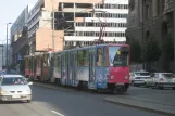 Beograd Straßenbahnlinie 7 mit Gelenkwagen 419 auf Nemanjina (2008)
