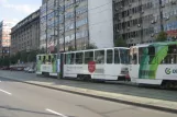 Beograd Straßenbahnlinie 9 mit Gelenkwagen 226 auf Nemanjina (2008)