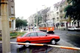Berlin Schnelllinie M1 in der Kreuzung Dietzgenstraße/Schillerstraße (1993)