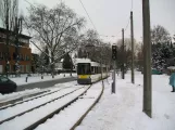 Berlin Schnelllinie M1 mit Niederflurgelenkwagen 1048nah Wiesenwinkel (2010)