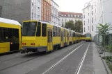 Berlin Schnelllinie M4 mit Gelenkwagen 6076 am S Hackescher Markt (2012)
