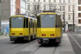 Berlin Schnelllinie M5 mit Gelenkwagen 6154 am S Hackescher Markt (2010)