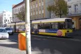 Berlin Straßenbahnlinie 62 mit Niederflurgelenkwagen 1085nah Bahnhofstr. / Seelenbinderstr. (2012)