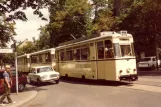Berlin Straßenbahnlinie 84 in der Kreuzung Bölschestraße/Lindenallee, Friedrichshagen (1983)